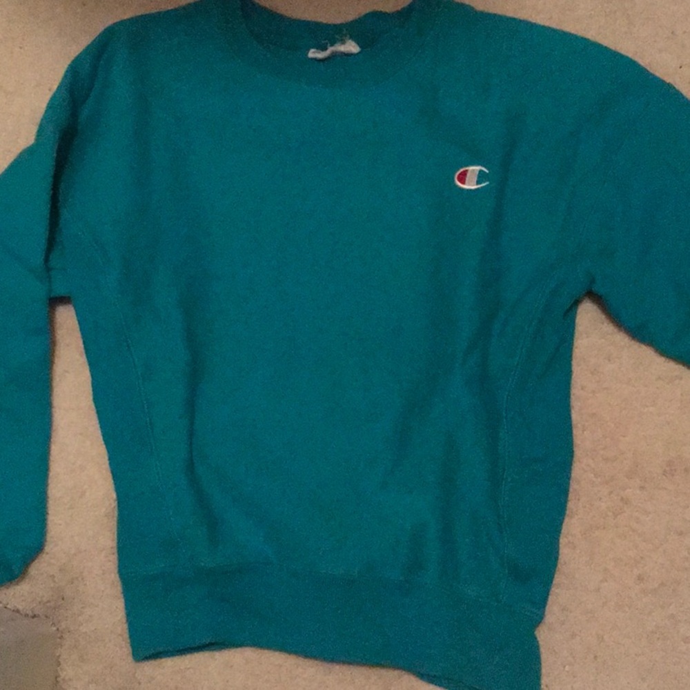 Teal champion sweatshirt